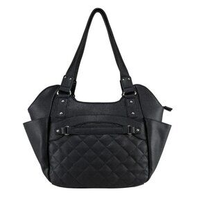 Quilted Hobo Purse with CCW Compartment, Black